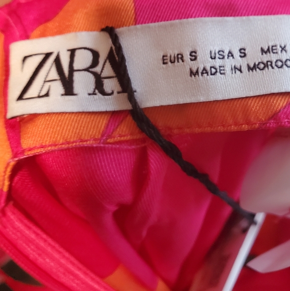 NWT Zara Long Print Jumpsuit pink size Small - Picture 9 of 12